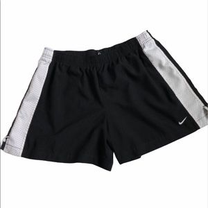 Nike Shorts Running Medium Black With White Stripe